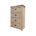 thumbnail image 1 of HomeRoots 524588 37 in. Cream Solid Wood Four Drawer Chest, 1 of 5