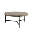thumbnail image 1 of 37" Sandy Brown And Black Round Coffee Table, 1 of 6