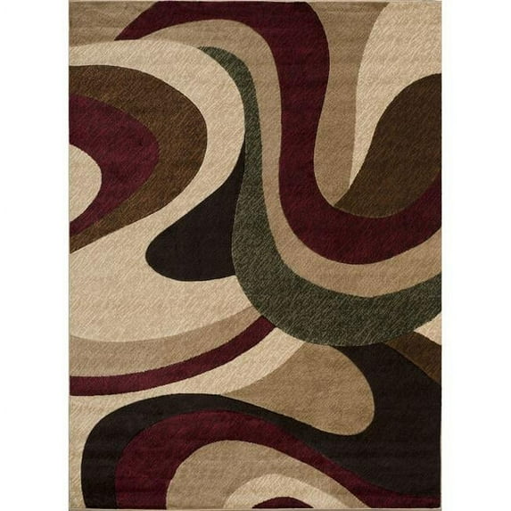 HomeRoots 371287 94 x 126 in. Multi Color Polypropylene Oversize Rug