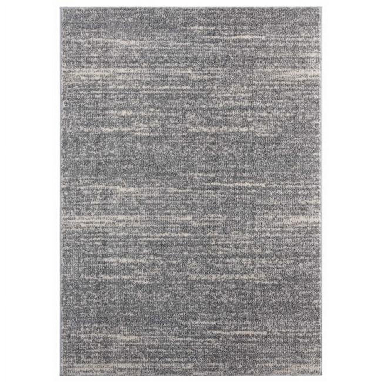 HomeRoots 371694 39 x 59 in. Grey Microfiber Polyester Mat Rug ...