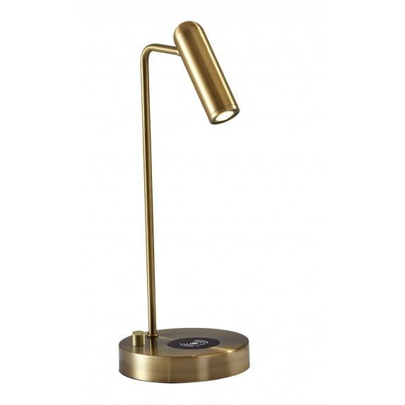 Ultra Sleek Brass Metal Led Desk Lamp