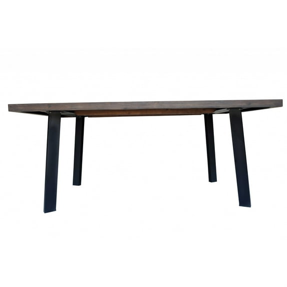 HomeRoots 372994 Brown Acacia & MDF Dining Table - 39 x 71 x 30 in.