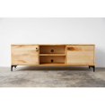 thumbnail image 1 of HomeRoots 373924 Natural Maple & Steel TV Console - 72 x 16 x 23.5 in., 1 of 3