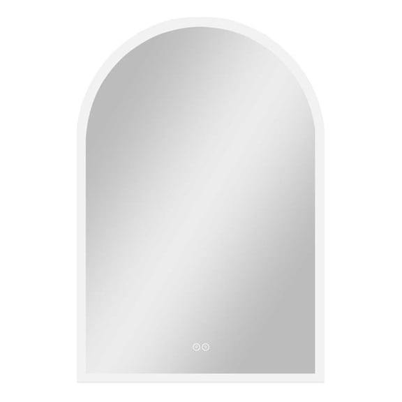 HomeRoots 564832 38 in. Clear Arch Unframed LED Lighted Bathroom Vanity Mirror