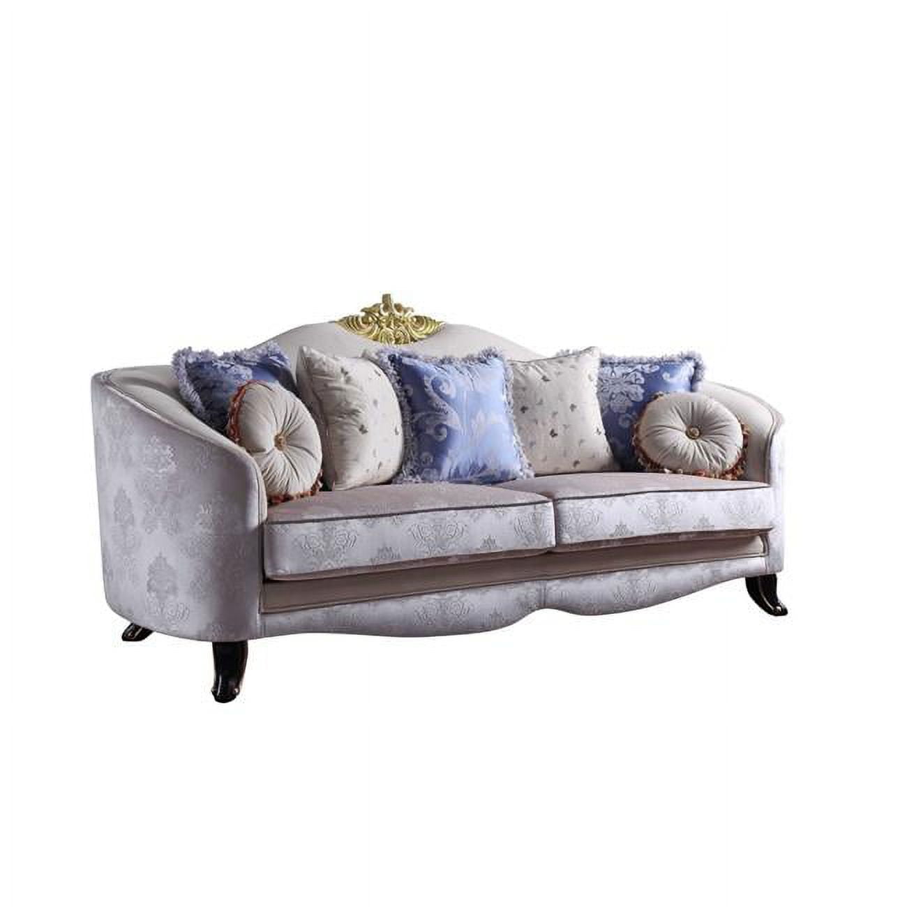 Luxurious Black Velvet Tufted Sofa with Removable Cushions, 95"