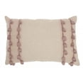 thumbnail image 1 of HomeRoots 386290 16 x 24 in. Blush Pink Rectangular Embellished Throw Pillow, 1 of 4