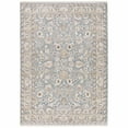 thumbnail image 1 of 9' x 12' Blue Ivory Machine Woven Floral Oriental Indoor Area Rug, 1 of 3