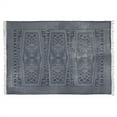 thumbnail image 1 of 8â€™ x 10â€™ Blue and Ivory Batik Area Rug, 1 of 3