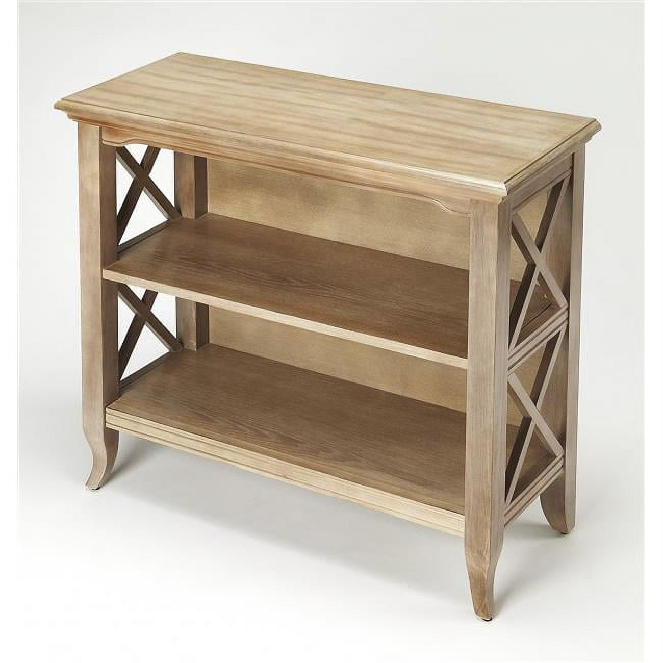 Newport Driftwood Brown Two-Tier Low Bookcase