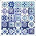 thumbnail image 1 of HomeRoots 390912 8 x 8 in. Vintage Turq Blue & White Peel & Stick Removable Tiles, 1 of 1