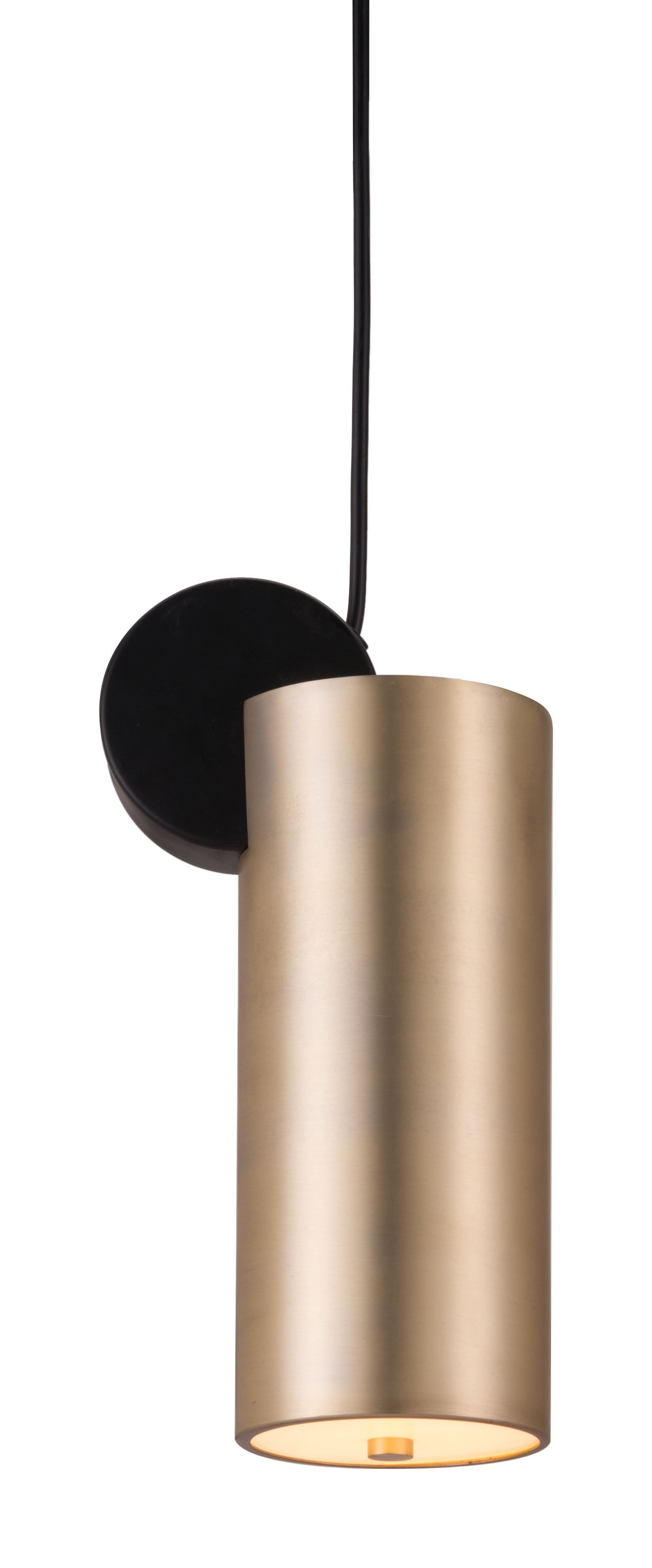 Elegant Gold Deco Cylinder LED Ceiling Lamp