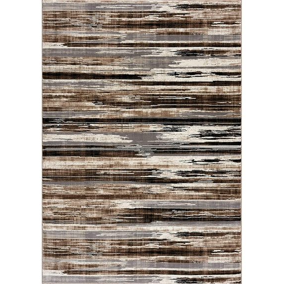 HomeRoots 393982 2 x 8 ft. Rustic Strokes Runner Rug, Beige