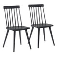 thumbnail image 1 of HomeRoots 394756 Modern Black Armless Spindle Dining Chairs, Set of 2, 1 of 5