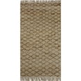 thumbnail image 1 of HomeRoots 396029 2 x 4 ft. Lattice Fringed Rectangle Area Rug, Tan, 1 of 1