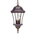 thumbnail image 1 of HomeRoots 397996 19.5 x 9.5 x 9.5 in. Bryn Mawr 3-Light Burled Hanging Wall Light, 1 of 2