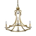 thumbnail image 1 of Peyton 4-Light Raw Brass Chandelier With Crystal Accents, 1 of 3