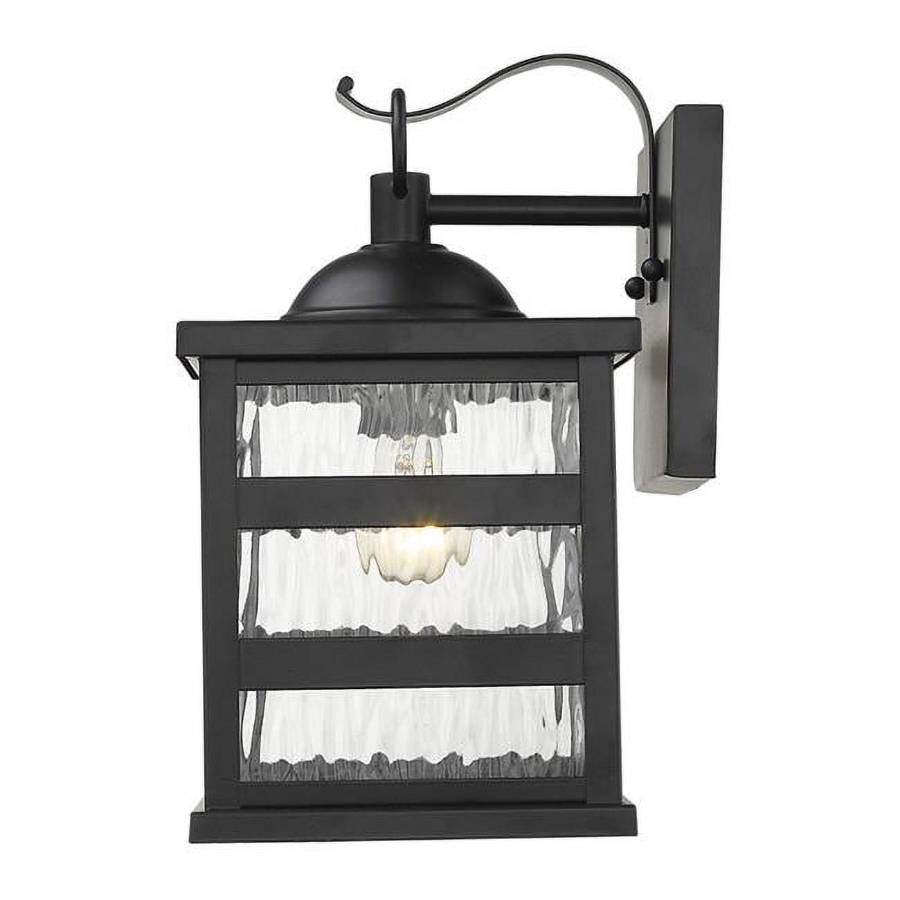 Matte Black Glass Indoor/Outdoor LED Wall Light