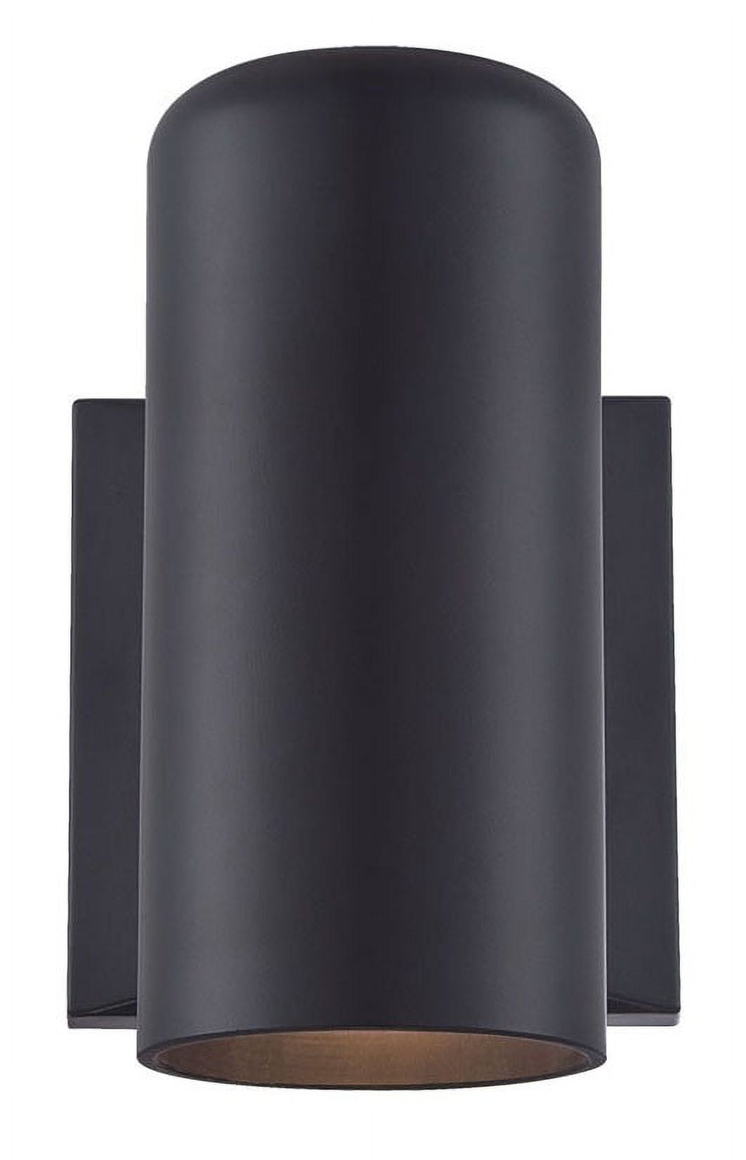 Sleek Matte Black Cylinder Wall Sconce for Modern Spaces