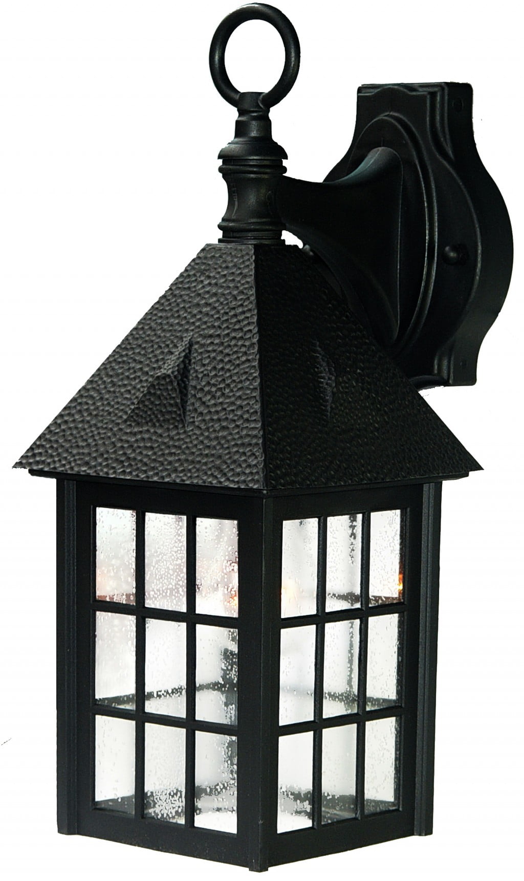 Matte Black House Shaped Swing Arm Wall Light