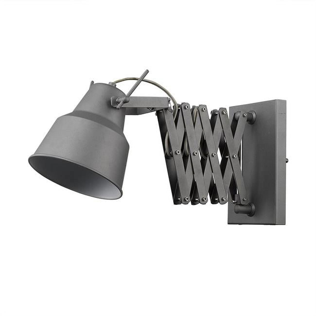 Plexus Gray Metal Accordion Arm Wall Sconce