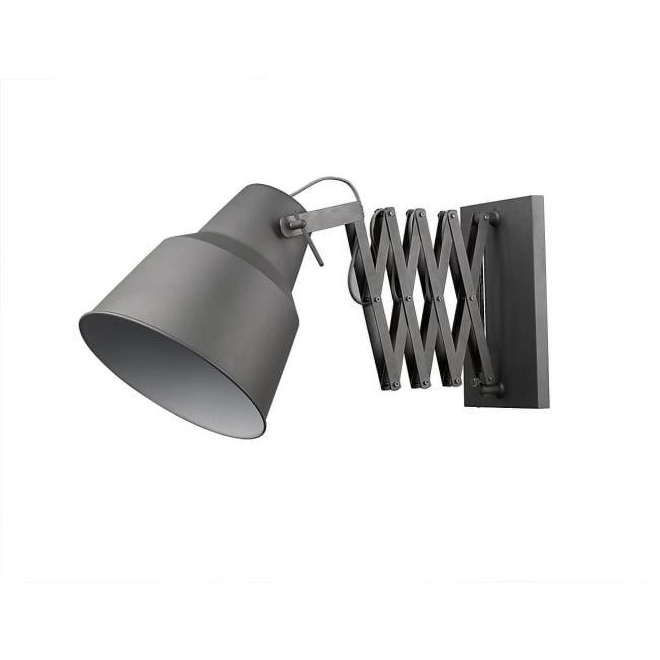 Plexus Adjustable Gray Metal Accordion Wall Sconce