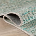 thumbnail image 1 of 4' Green Round Wool Hand Loomed Handmade Area Rug, 1 of 5