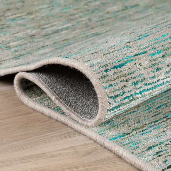 4' Green Round Wool Hand Loomed Handmade Area Rug