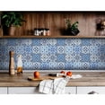 thumbnail image 1 of HomeRoots 400325 4 x 4 in. Azul Multi Blue Mosaic Peel & Stick Tiles, 1 of 8