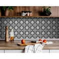 thumbnail image 1 of 4" X 4" Black and White Roka Peel and Stick Removable Tiles, 1 of 9