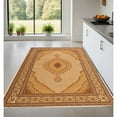 thumbnail image 1 of 4' X 6' Cream Oriental Power Loom Stain Resistant Area Rug, 1 of 9