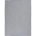 thumbnail image 1 of HomeRoots 522030 4 x 6 ft. Blue Geometric Power Loom Rectangle Area Rug, 1 of 10
