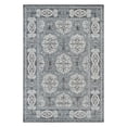 thumbnail image 1 of HomeRoots 531812 4 x 6 ft. Blue Medallion Power Loom Rectangle Area Rug, 1 of 6