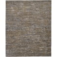 thumbnail image 1 of 4' X 6' Brown And Gray Wool Abstract Hand Knotted Area Rug, 1 of 5