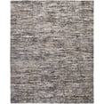 thumbnail image 1 of 4' X 6' Gray Blue And Silver Wool Abstract Hand Knotted Area Rug, 1 of 5