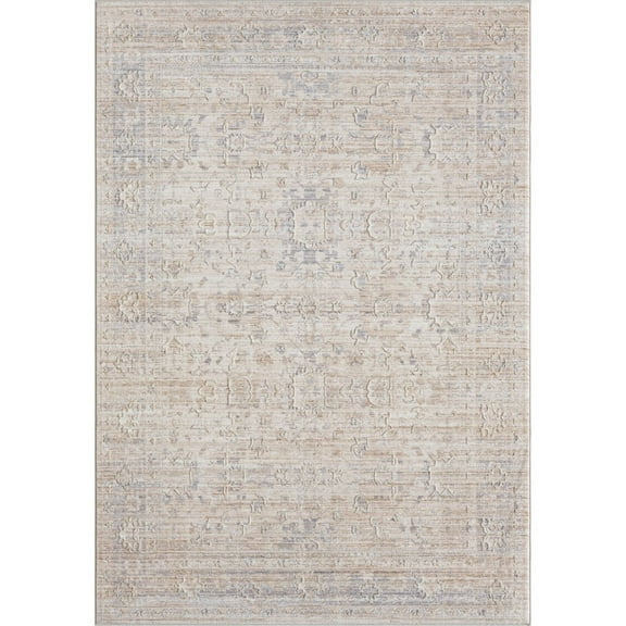 HomeRoots 4' X 6' Gray Botanical Area Rug