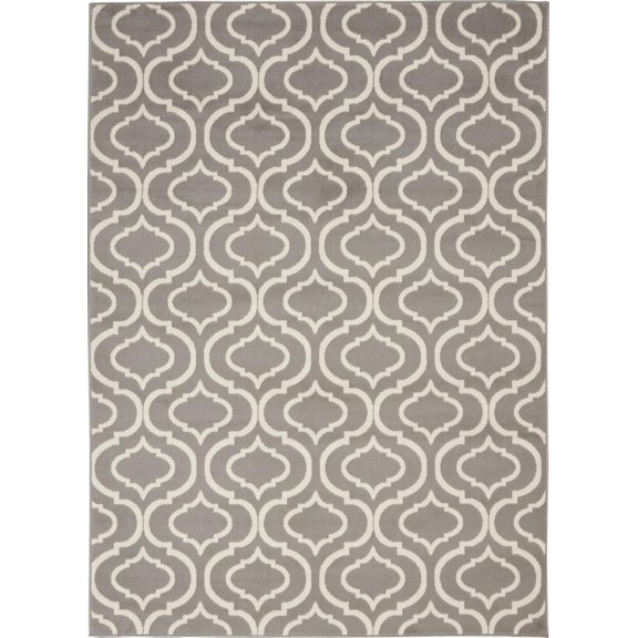 HomeRoots 527687 4 x 6 ft. Gray Moroccan Power Loom Rectangle Area Rug
