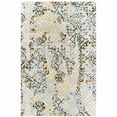 thumbnail image 1 of 4' X 6' Grey And Gold Abstract Power Loom Stain Resistant Area Rug, 1 of 7