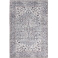 thumbnail image 1 of HomeRoots 480376 4 x 6 ft. Gray Oriental Power Loom Distressed Washable Rectangle Area Rug, 1 of 5