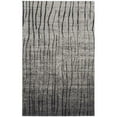 thumbnail image 1 of HomeRoots 565959 4 x 6 ft. Abstract Power Loom Rectangle Area Rug, Gray & Black, 1 of 1