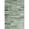 thumbnail image 1 of HomeRoots  4 x 6 ft. Abstract Striped Area Rug - Ivory & Blue, 1 of 1