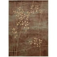thumbnail image 1 of HomeRoots  4 x 6 ft. Brown Floral Power Loom Rectangle Area Rug - Brown - 4 x 6 ft., 1 of 1