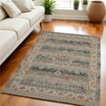 thumbnail image 1 of HomeRoots 553364 4 x 6 ft. Floral Distressed Rectangle Area Rug, Ivory, Brown & Gray, 1 of 1