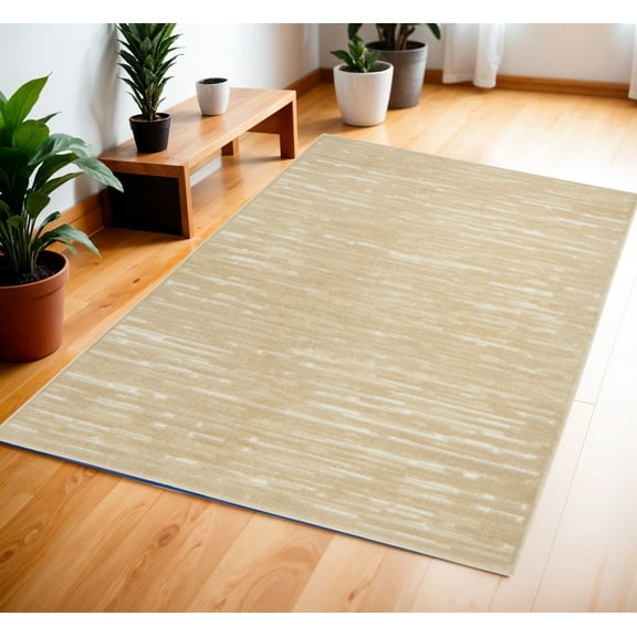 4' X 6' Tan Geometric Area Rug