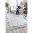 thumbnail image 1 of HomeRoots  4 x 6 ft. Ivory & Blue Abstract Distressed Area Rug, 1 of 1
