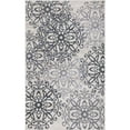 thumbnail image 1 of HomeRoots  4 x 6 ft. Medallion Power Loom Stain Resistant Rectangle Area Rug - Oatmeal & Gray, 1 of 1