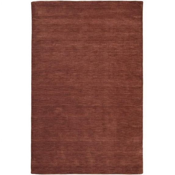 HomeRoots 4 x 6 ft. Orange & Red Wool Hand Woven Stain Resistant Rectangle Area Rug - Orange and Red - 4 x 6 ft.