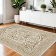 thumbnail image 1 of HomeRoots 574687 4 x 6 ft. Oriental Rectangle Area Rug, Ivory & Gold, 1 of 1