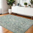 thumbnail image 1 of HomeRoots 570581 4 x 6 ft. Sky Blue Gray & Ivory Wool Oriental Hand Tufted Rectangle Area Rug, 1 of 1