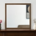 thumbnail image 1 of 40" Square Wood Framed Accent Mirror, 1 of 5