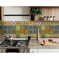 thumbnail image 1 of HomeRoots 400042 6 x 6 in. Euro Green Mosaic Peel & Stick Removable Tiles, 1 of 5